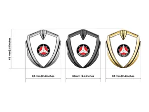 Mercedes Silicone Emblema Badge Stile Pro Inox